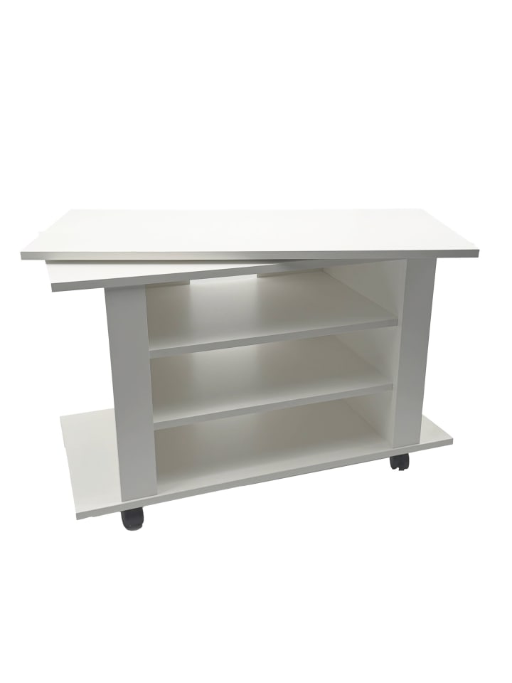 TV- und Lowboards in Weiß / Spanplatte / 78x38x51
