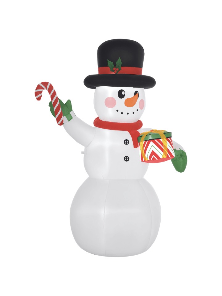 Aufblasbar Weihnachtsdeko in Weiß 120L x 80B x 180H cm