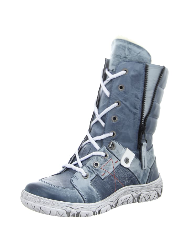 Schnürschuh in blau