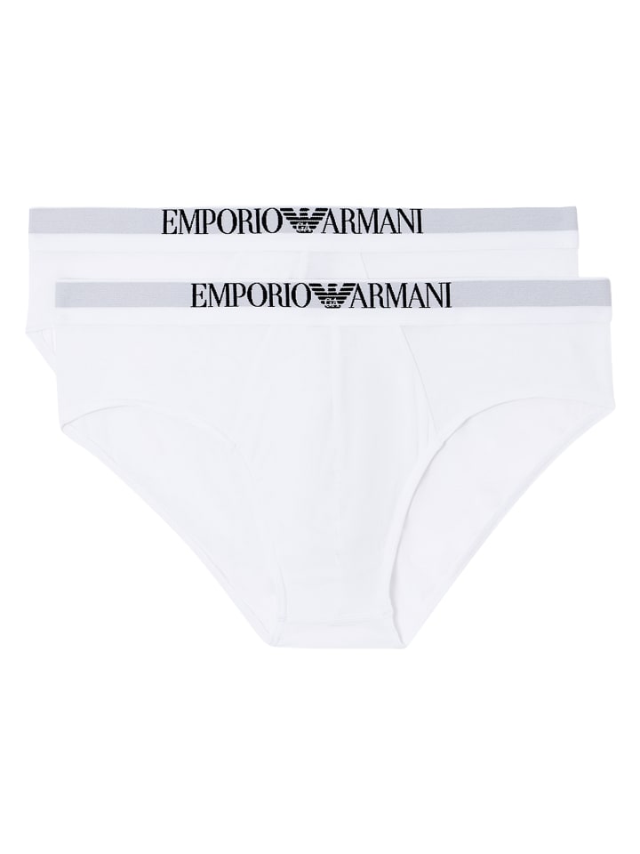 2er Pack Brief in Weiß