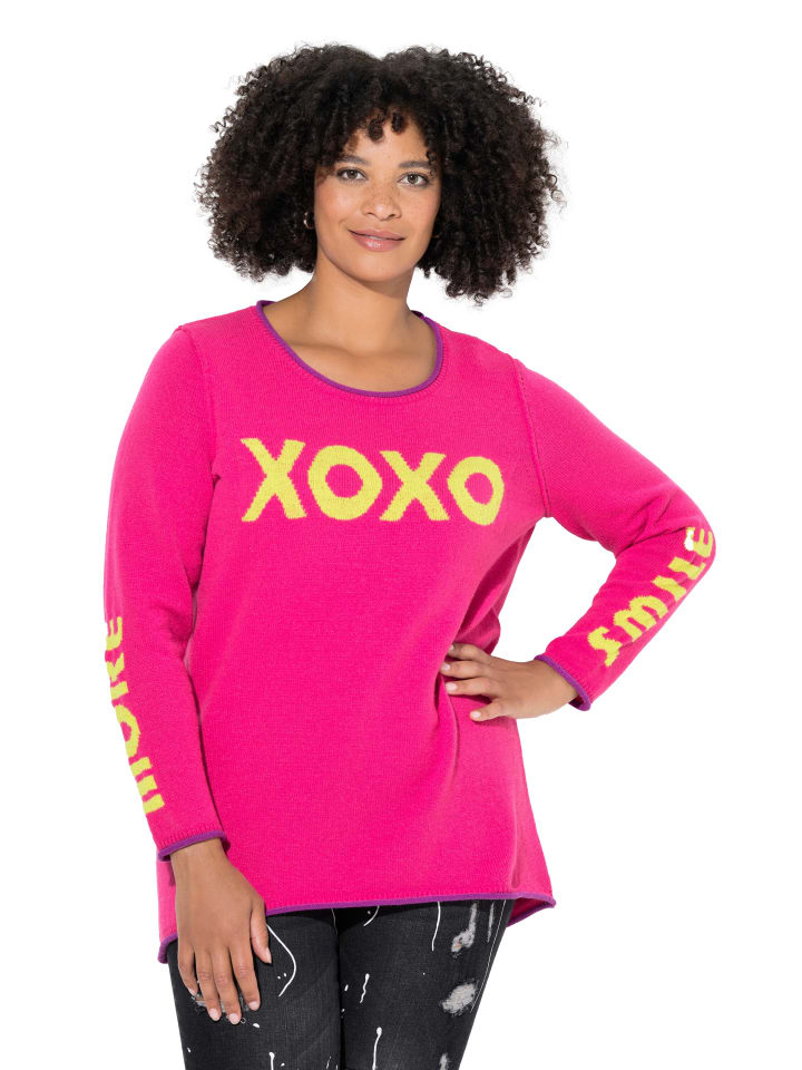 Pullover in neon berry