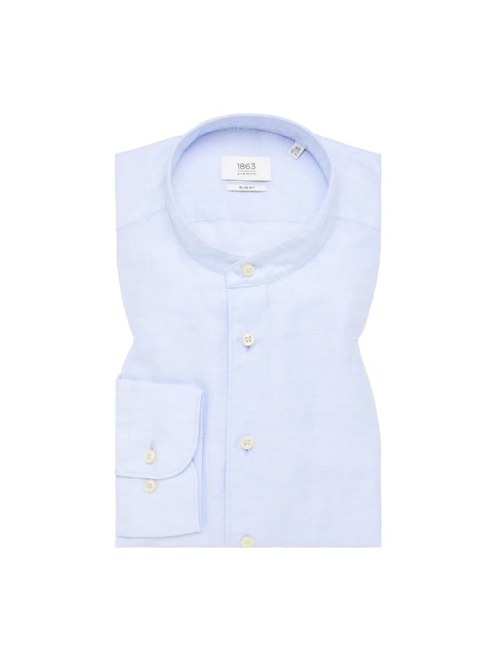 Langarmhemd in pastellblau