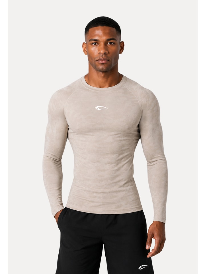 Kompression Camo Longsleeve Varek in Creme