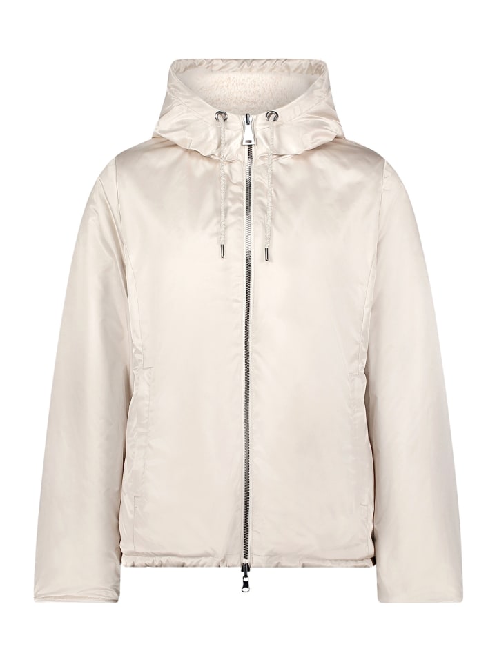 Wendejacke mit Kapuze in beige