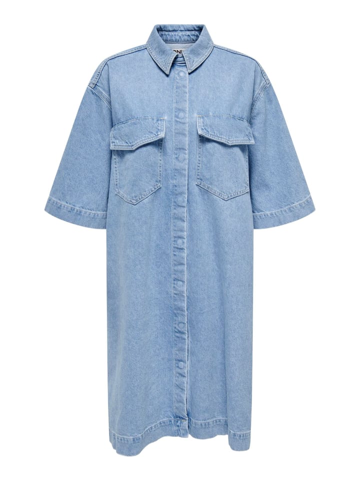 Jeanskleid in Light Blue Denim