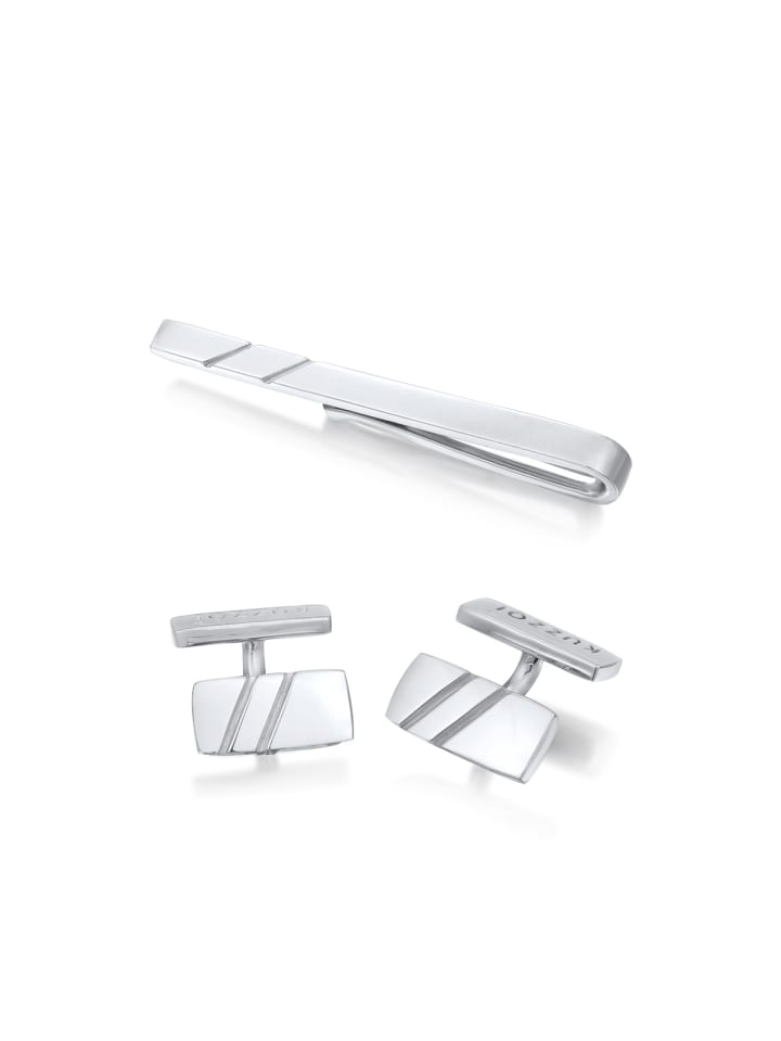 Schmuckset 925 Sterling Silber Geo in Silber