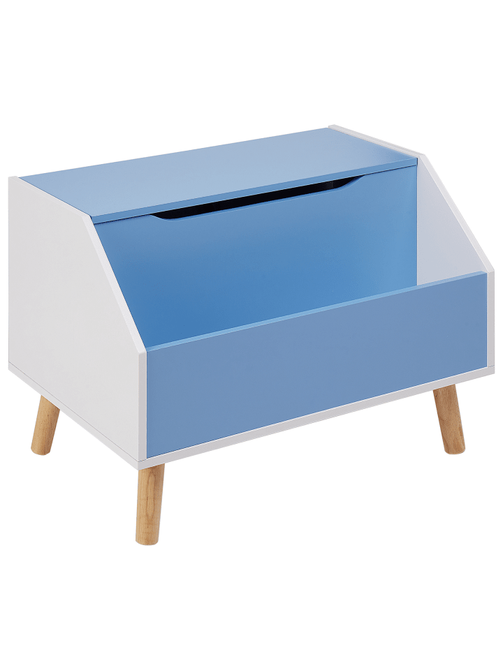 Sideboard CASPER in Blau/Weiß/Braun - (W) 60 x (H) 43 x (L) 41 cm