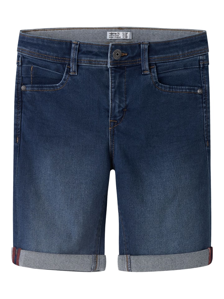Shorts in Medium Blue Denim