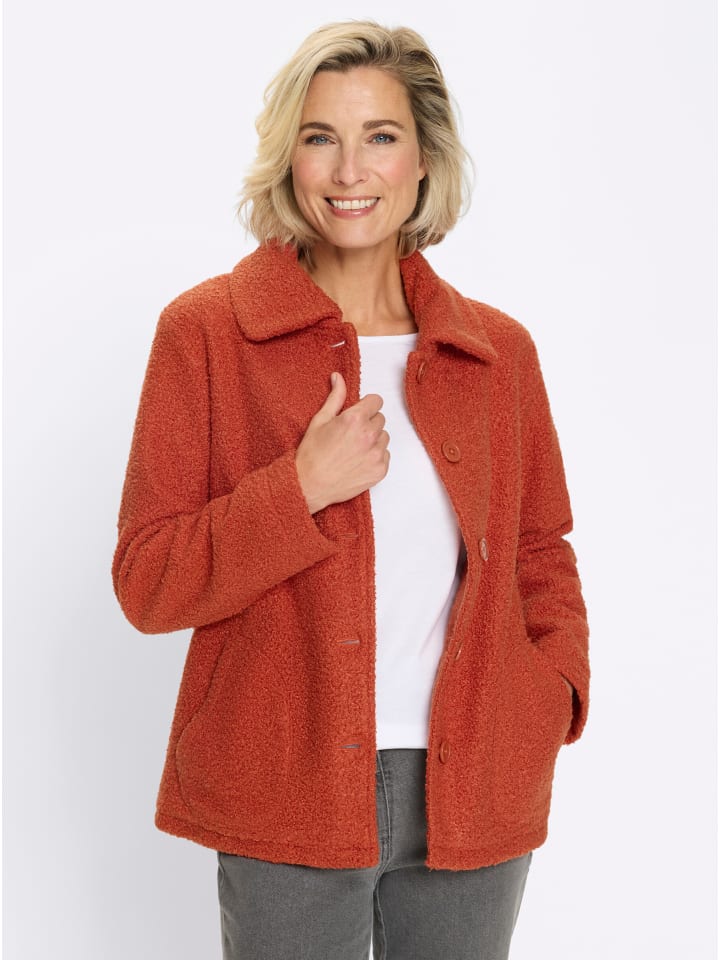 Jacke in rostrot