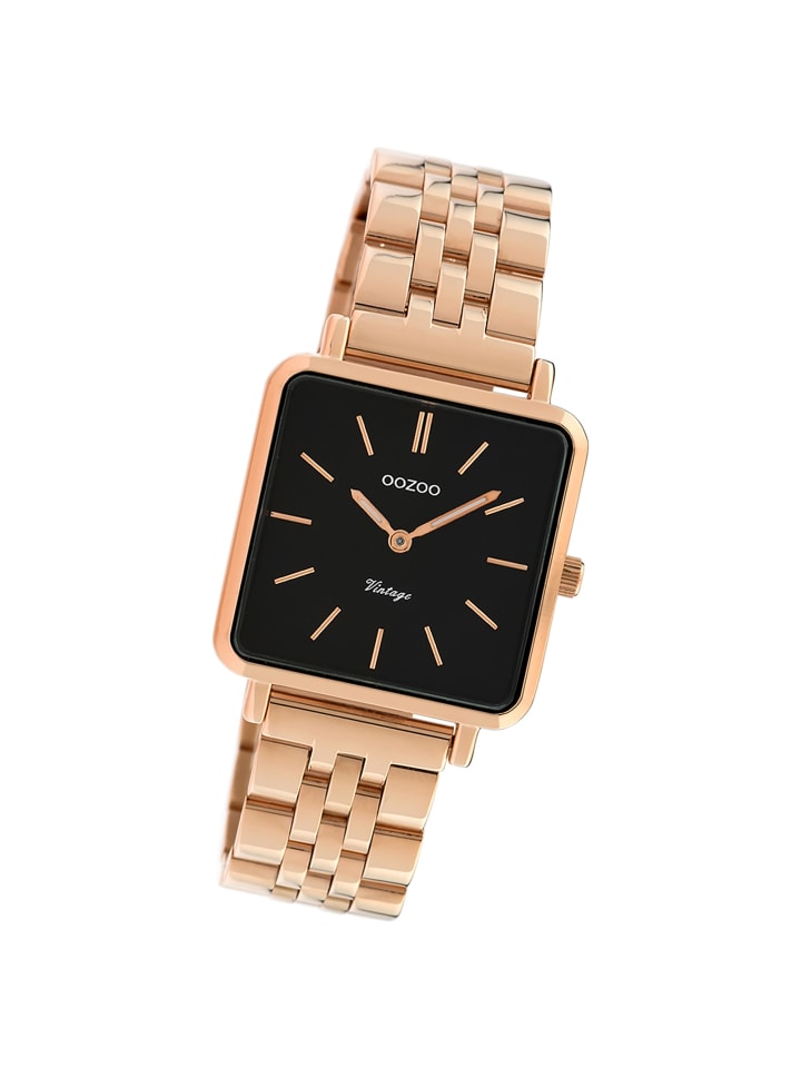 Analog-Armbanduhr Oozoo Timepieces rosegold groß (ca. 29x29mm)