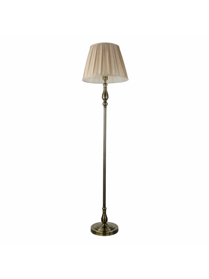 Stehlampe (B)40.5 x (L)40.5 x (H)164 cm in Messing Antik Braun