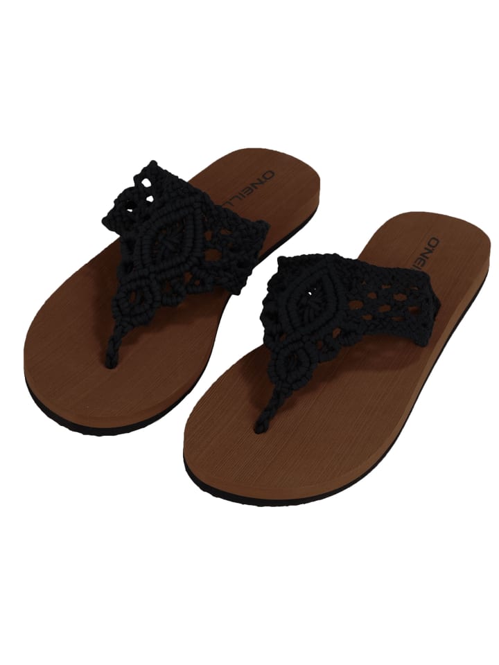 Disty Crochet Sandals in Schwarz