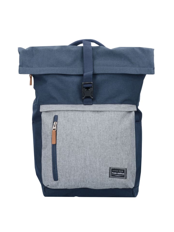 Basics Rollup Rucksack 47 cm Laptopfach marine-grau