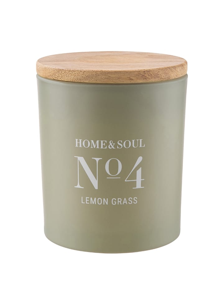 Butlers Duftkerze HOME & SOUL Lemon Grass in Grün