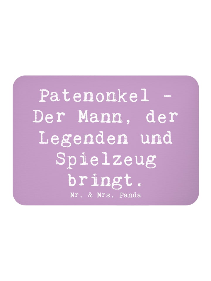 Magnet Spruch Patenonkel Geschenk mit Spruch in Lavendeltraum