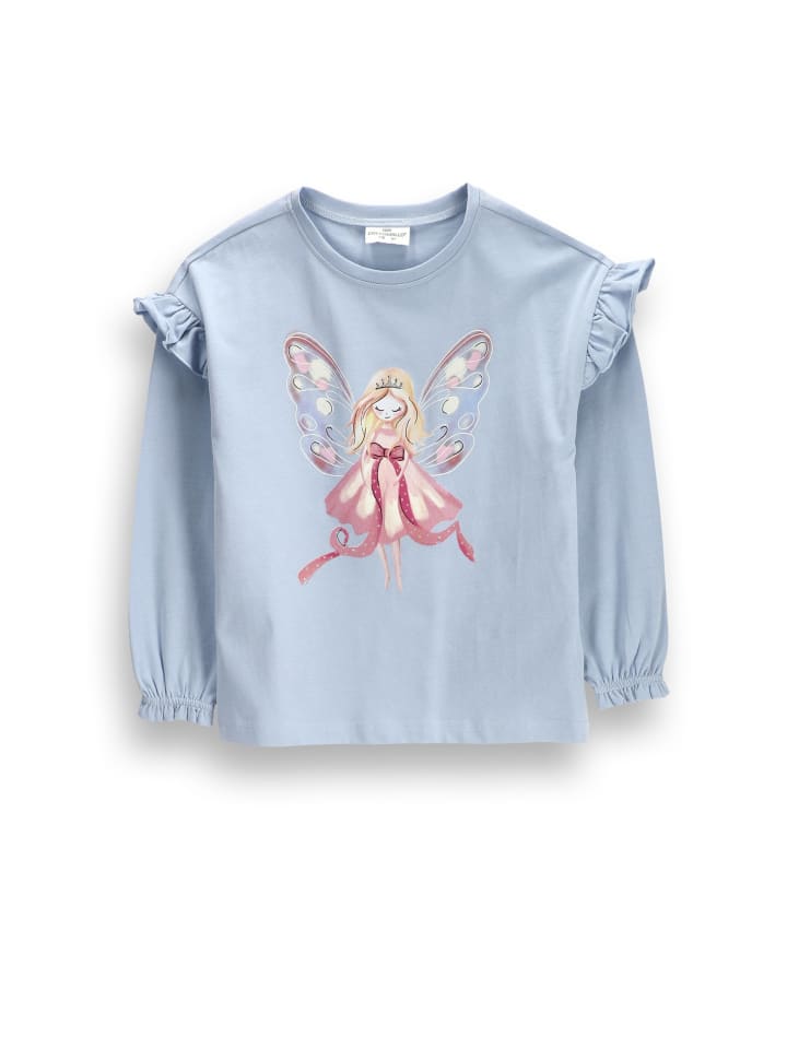 Langarmshirt in hellblau