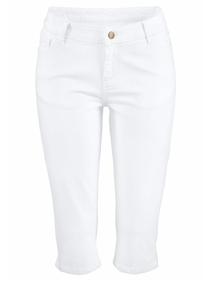 Caprihose in weiß