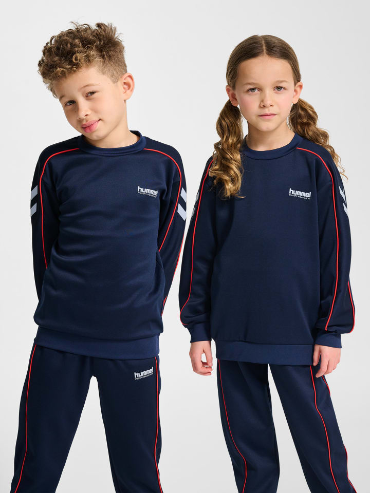 Sweatshirt Hmljr Interlock Kinder in DRESS BLUES
