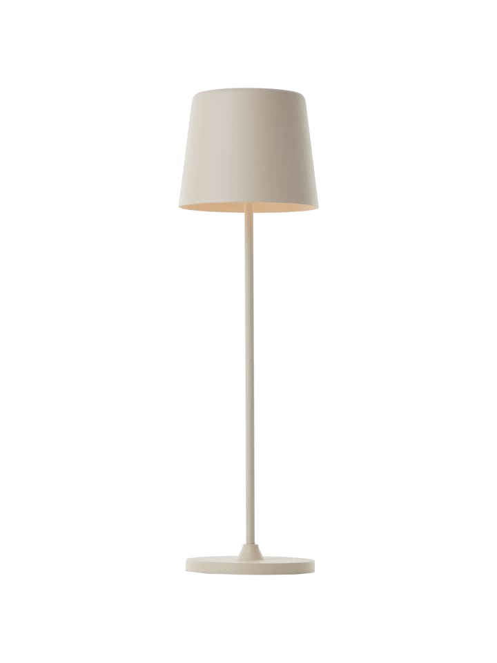 mobile LED Tischlampe, USB, 37 cm, 310 lm, 3000 K, dimmbar, beige