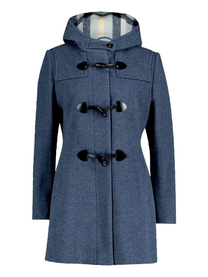 Dufflecoat mit Kapuze in Dress Blues