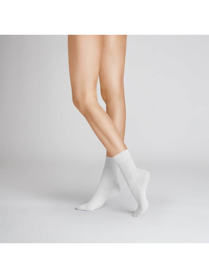 Socken Relax Light hautfreundlich in White