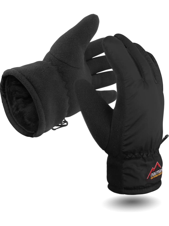 Damen Handschuhe Lupus in Schwarz