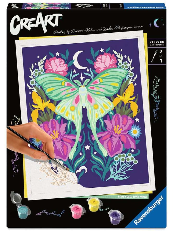 Ravensburger Kreativität Pixie Cold: Luna-Motte in bunt