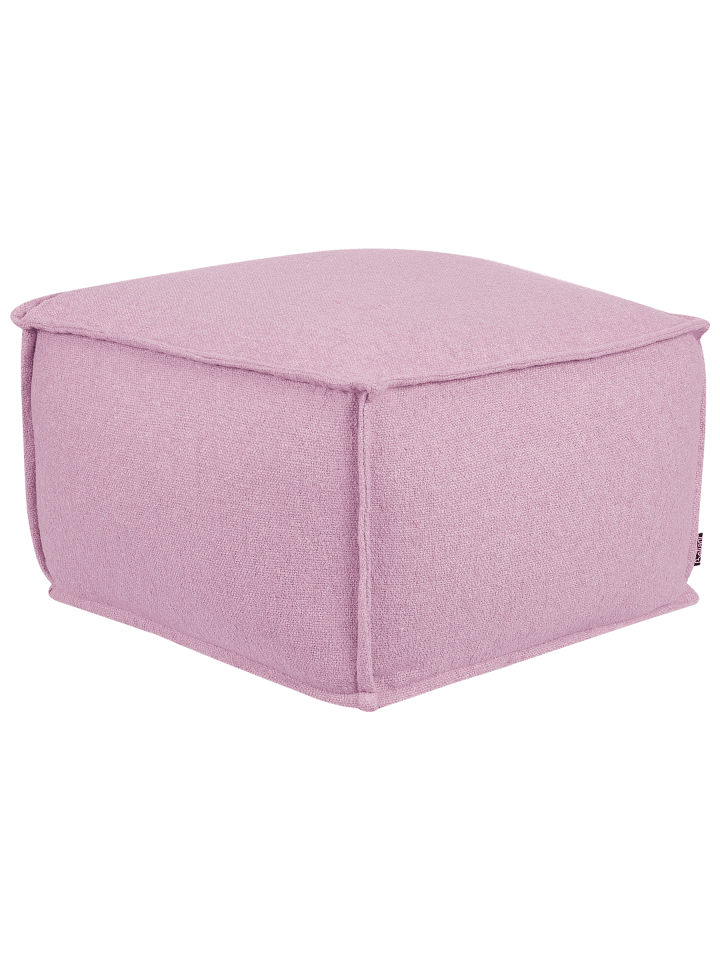 Pouf SHERALI in Rosa - (W) 50 x (H) 30 x (L) 50 cm