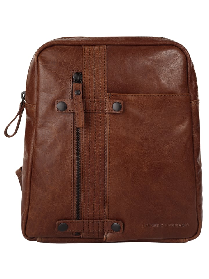 Rucksack echt Leder in cognac