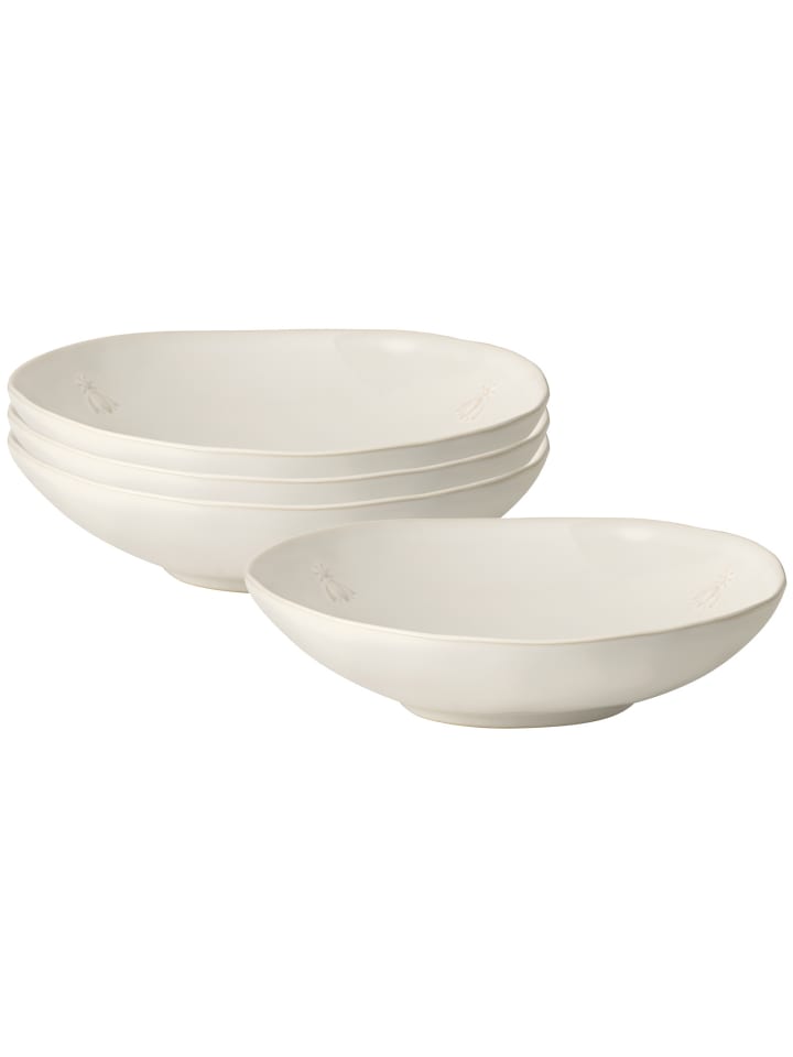 4er Set Pastateller Biene in Natur ø 23 cm