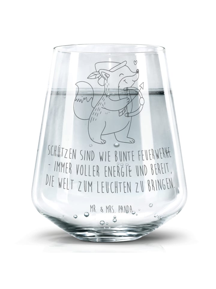 Tumbler Schütze Astrologie mit Spruch in Transparent