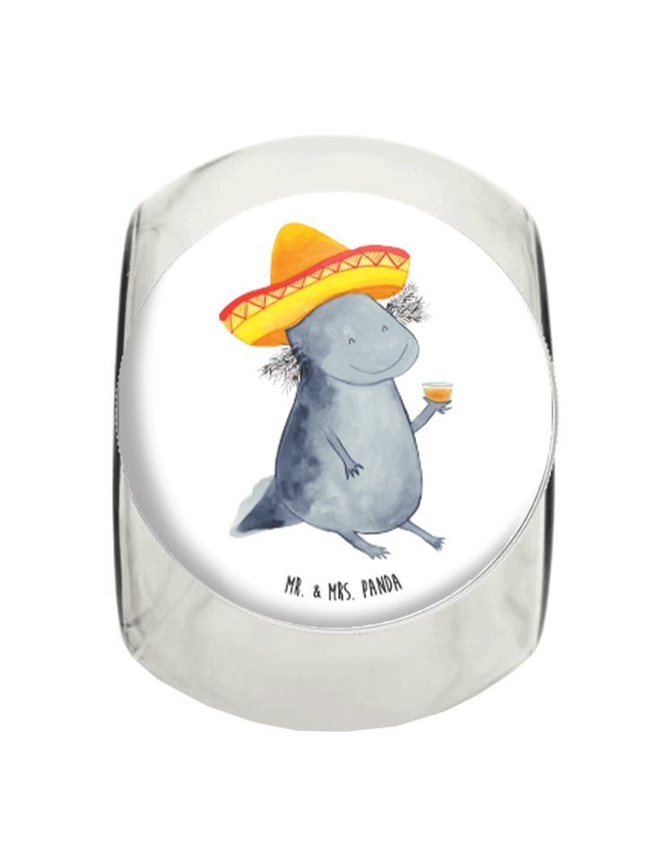 Bonbonglas Axolotl Tequila ohne Spruch in Weiß