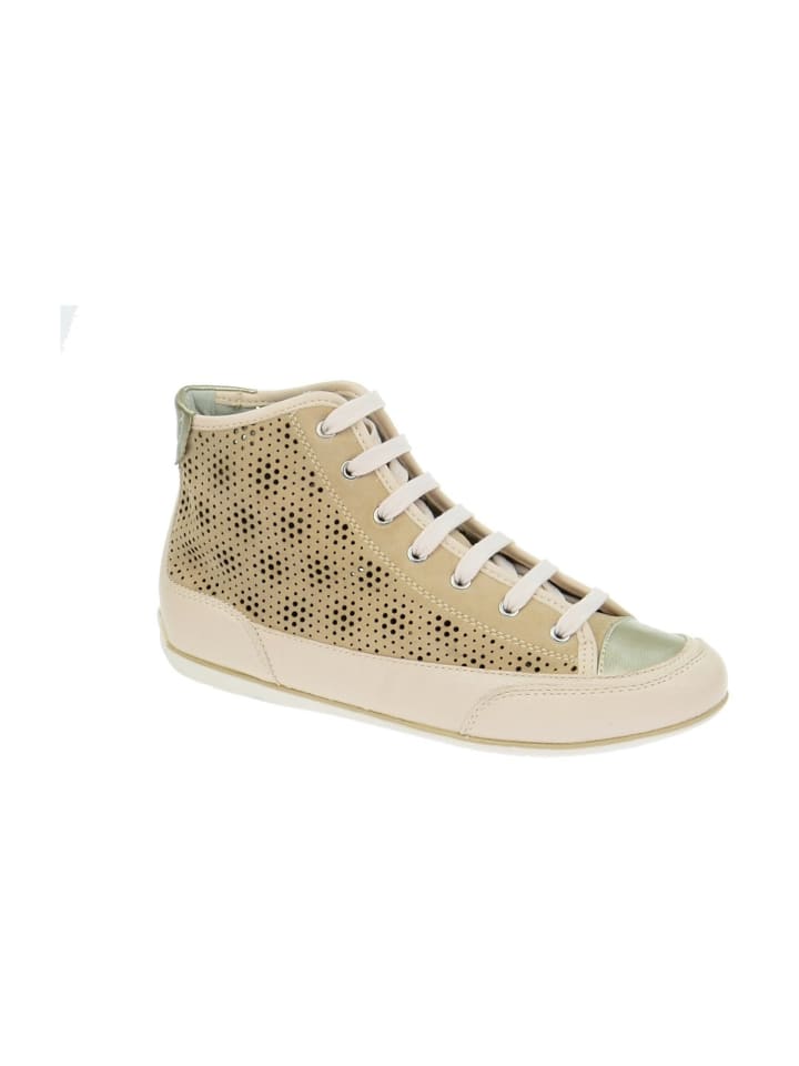 Komfort Schnürschuhe in Beige