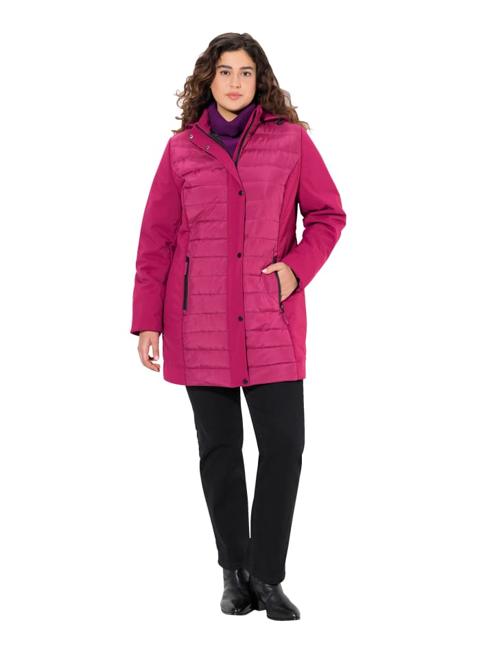 Steppjacke in rubin
