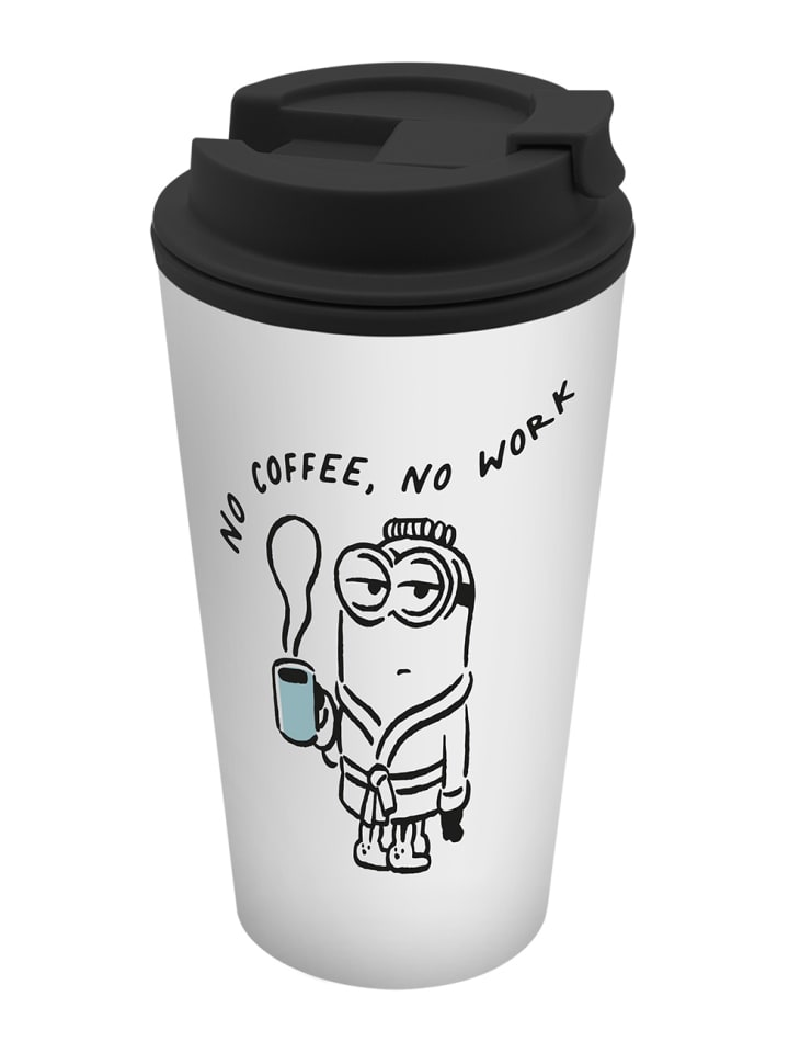 Coffee to go Becher Minions Bellocoffee in Weiß - 400 ml