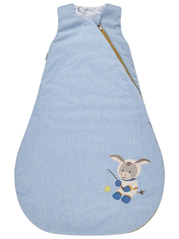 Schlafsack 100cm WELTRAUM in mittelblau
