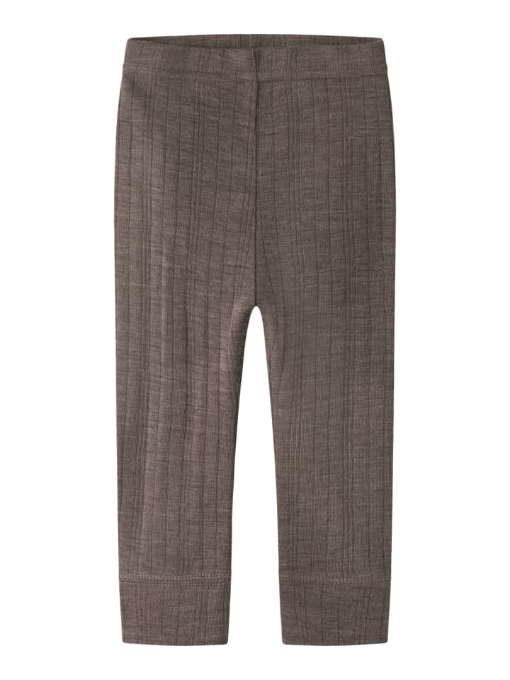 Merinowolle-Leggings Nbmwang in morel