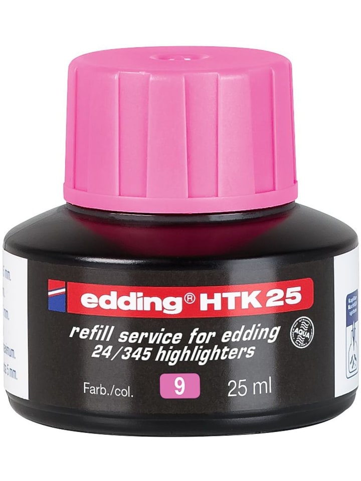 Nachfülltinte edding HTK 25 für edding Highlighter 25ml rosa