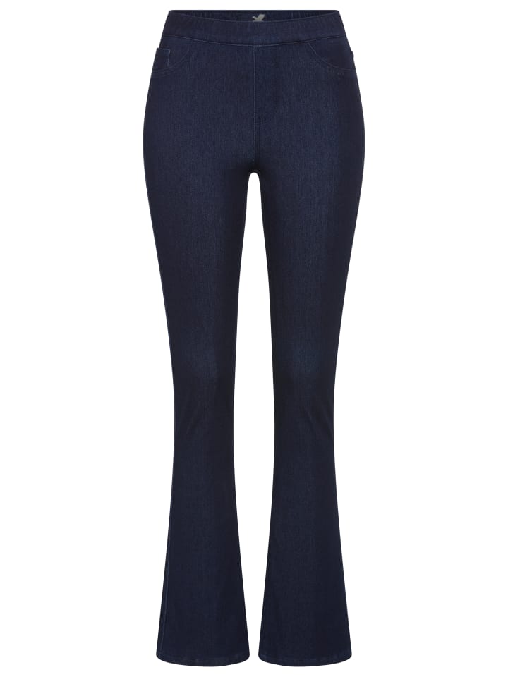 Jeansjeggings in dark blue washed