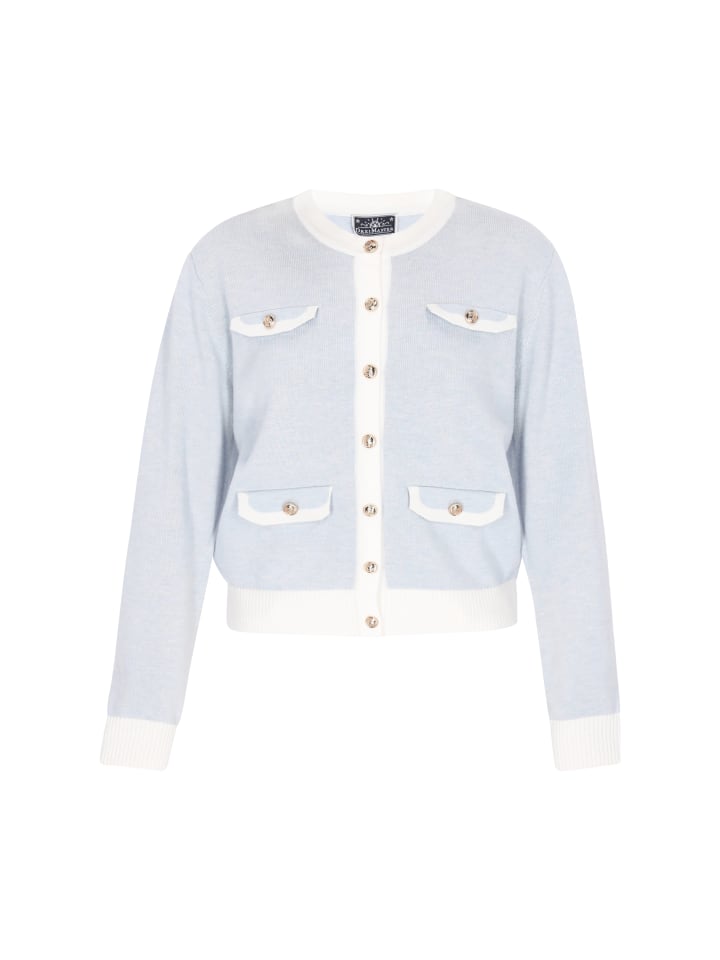 Women Cardigan in light blue offwhite