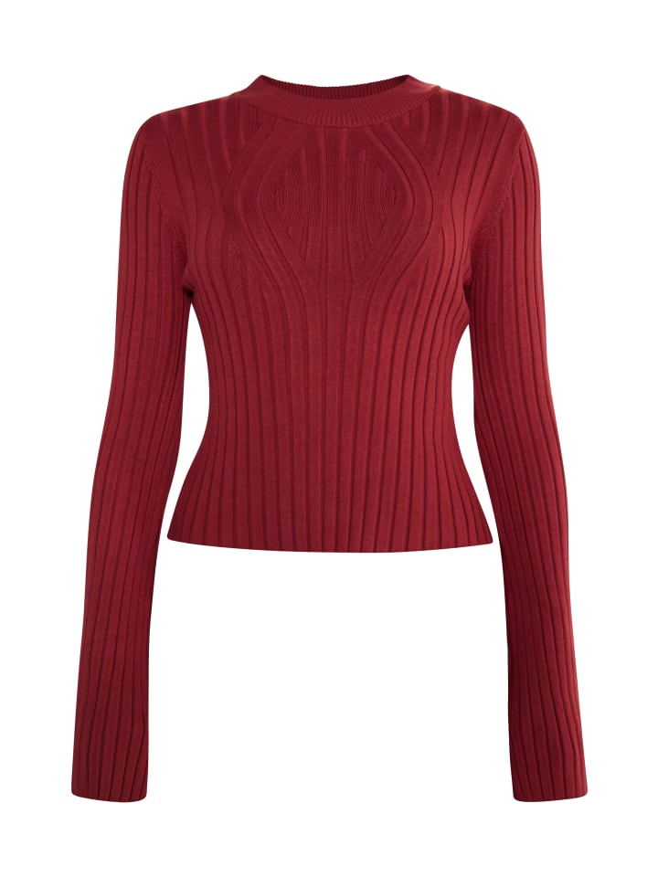 Damen Pullover in Weinrot