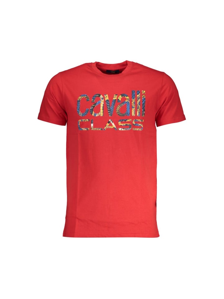 Rot Baumwolle Herren T-Shirt