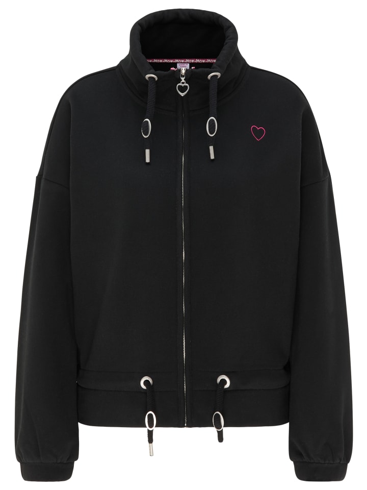 Damen Sweatjacke in Schwarz