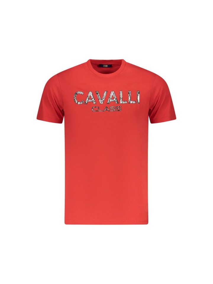 Rot Baumwolle Herren T-Shirt
