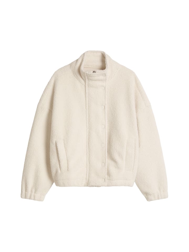 Teddyjacke relaxed in White Blush