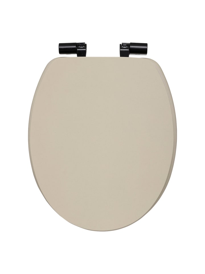 Leise fallender WC-Sitz ONYX in Beige, 37,5 x 49,9 x 5,2 cm