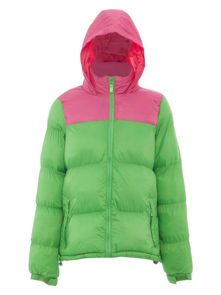 Damen Wattierte Steppjacke in Saftiges Grün Rosa