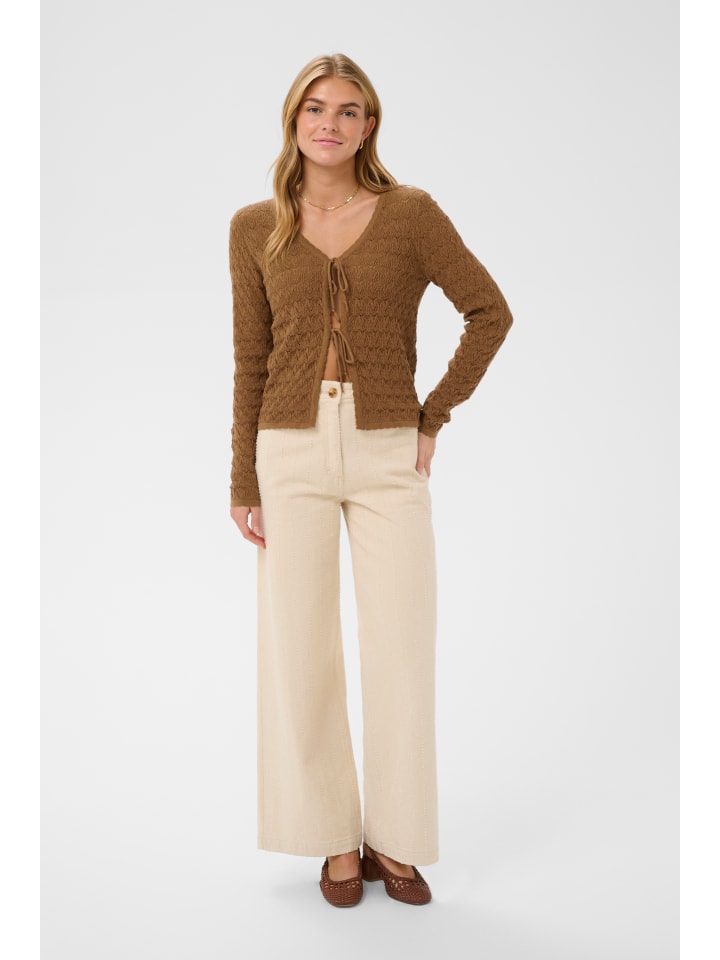 Strickjacke RonetteSZ Gerade Passform in Toasted Coconut