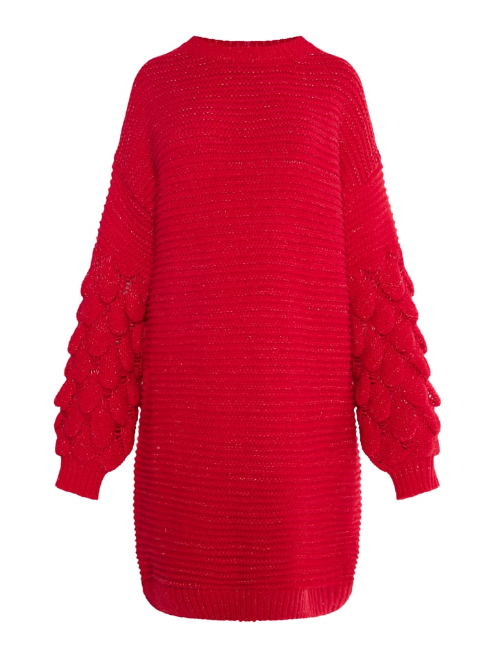 Damen Strickkleid in Rot
