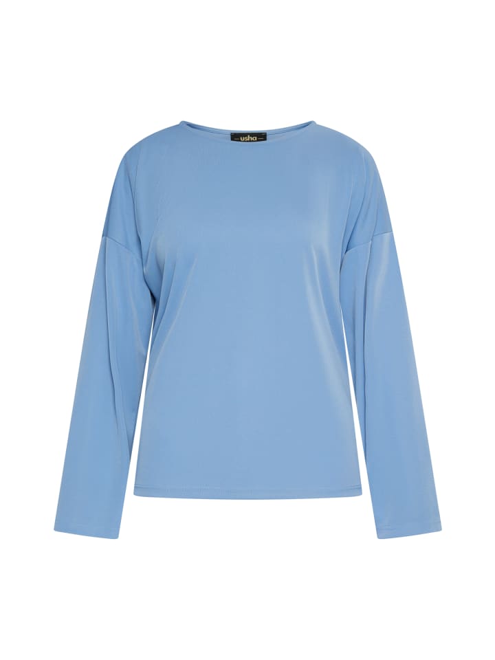 Damen Langarmbluse in Hellblau